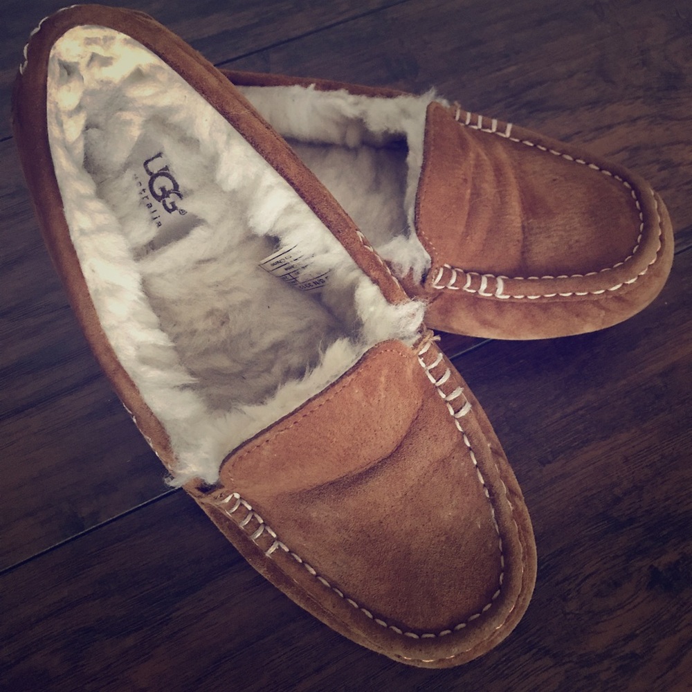 Ugg Moccasin Slipper Chestnut Suede Ansley